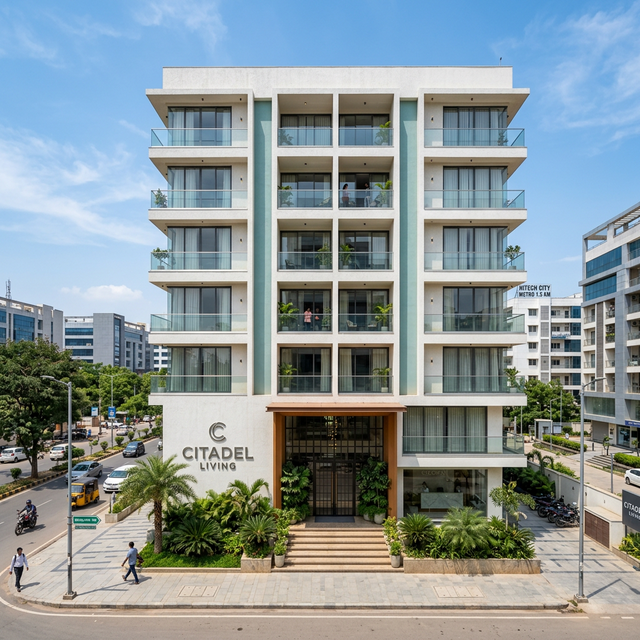 Premium Men's and Ladies Hostel Building Exterior in Ramapuram